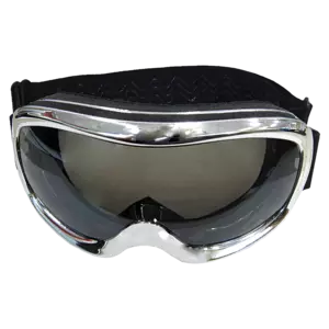 4Bikers Motorglasögon Cross Chrome
