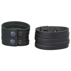 4Bikers Armband Sliced 4 cm brett svart