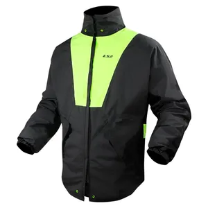 Regnjacka Ls2 X Rain Svart/Gul