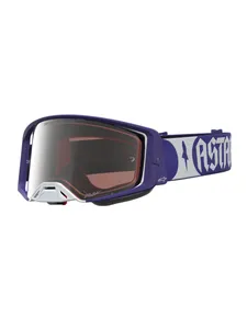 Alpinestars Goggle Supertech Atrox Deep Blå Vit Spegel Silver