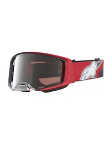 Alpinestars Goggle Supertech Hiten Svart Röd Spegel Silver